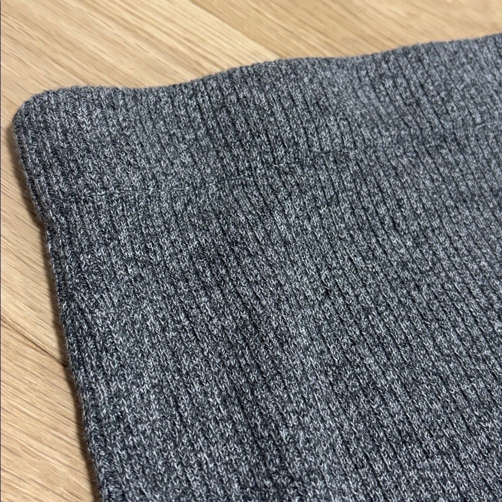 REITMANS (2X) Sweater Skirt A-Line Ribbed Grey Back Slit Cozy Soft Pull-On 2X - Picture 3 of 9